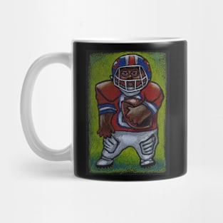 Football Player Illustration Mug